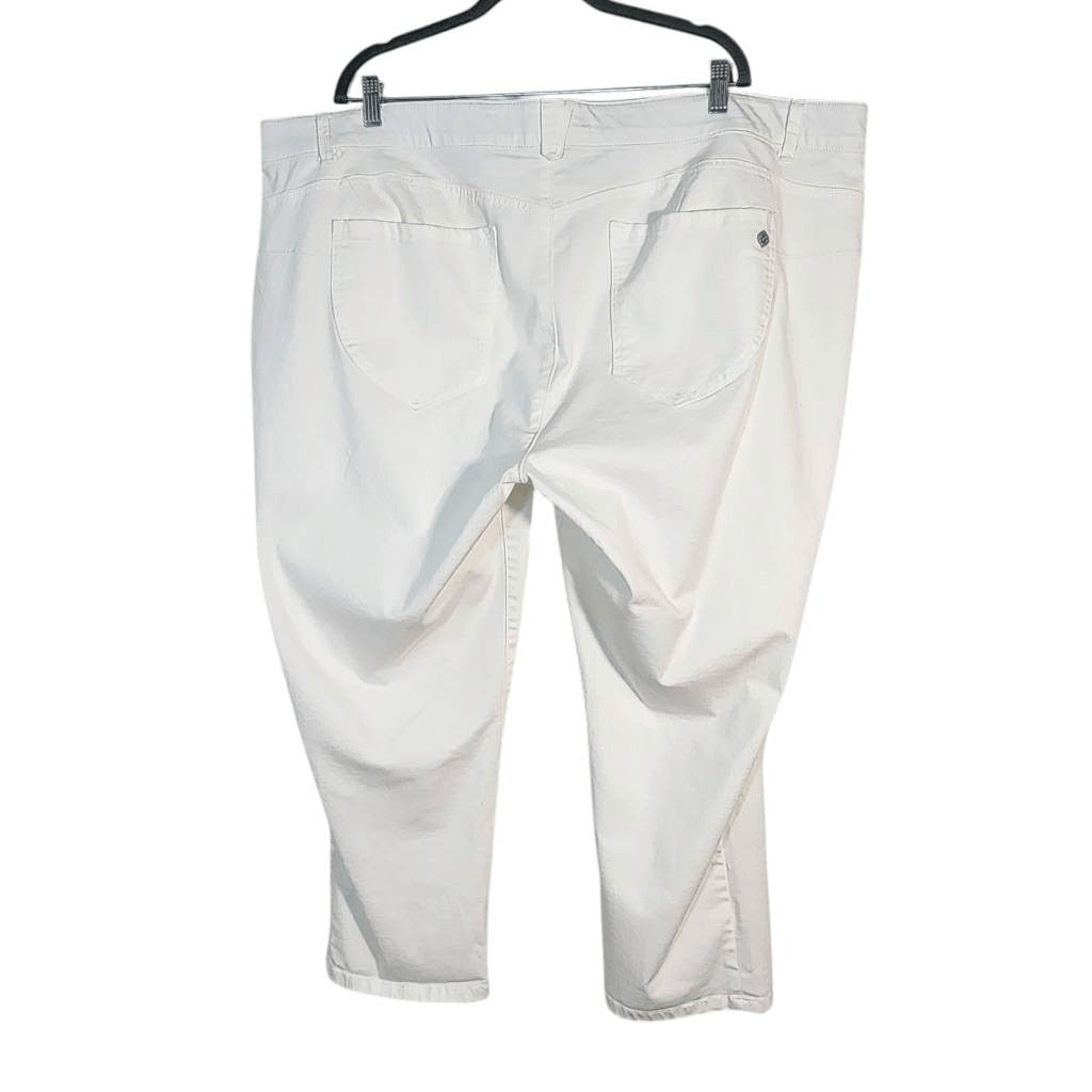 Democracy White Jeans Size 24W Democracy Absolution Cropped Jeans