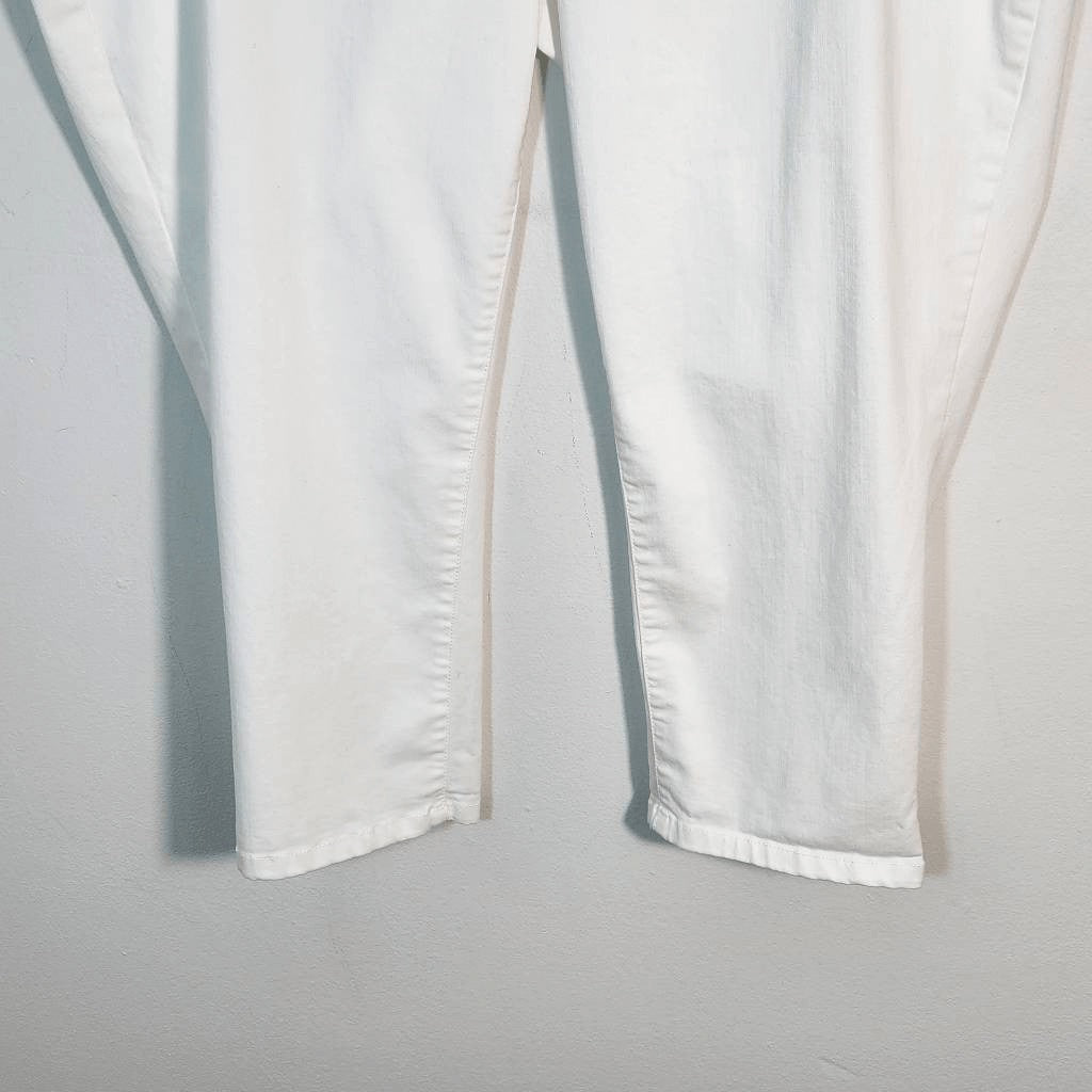 Democracy White Jeans Size 24W Democracy Absolution Cropped Jeans