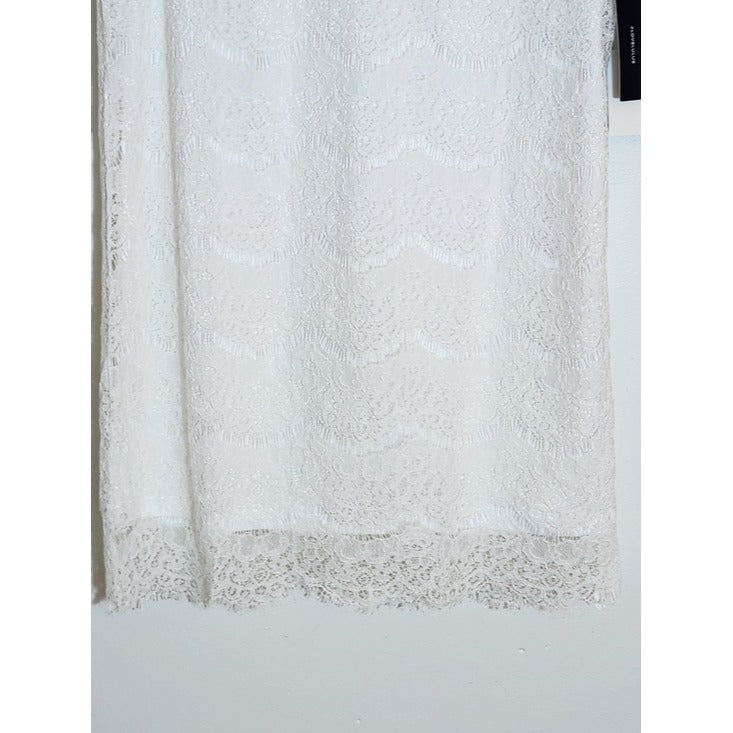 Lulus White Lace Mini Shift Dress NWT Size Large