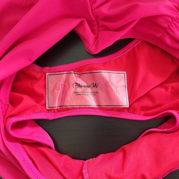 Blooming Jelly Pink Bikini NWT Size XXL Fuchsia Pink Bikini with Ruched Bottom