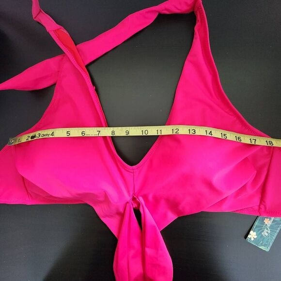 Blooming Jelly Pink Bikini NWT Size XXL Fuchsia Pink Bikini with Ruched Bottom