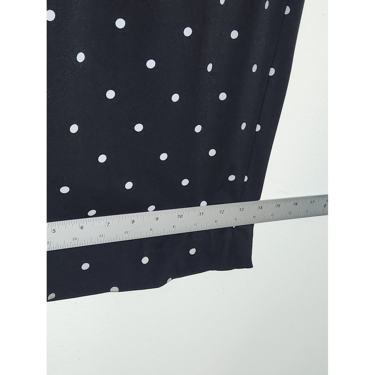 Lane Bryant Black and White Polka Dot Pull-on Wide Leg Pants Size 18/20
