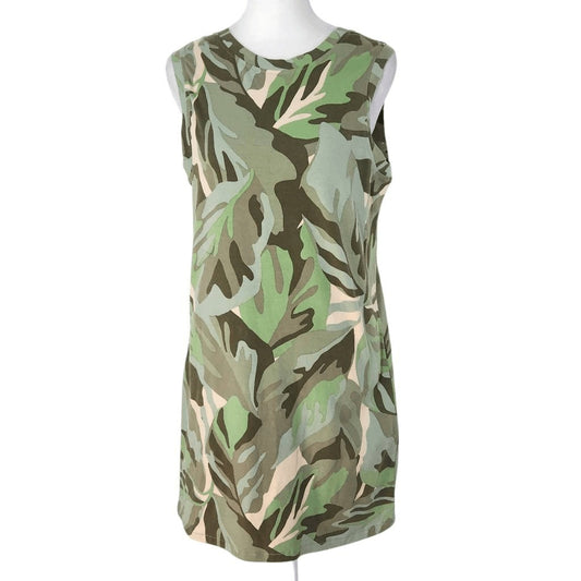 Sanctuary Green Camo Mini Dress NWT Size XS Casual Green Leaf Print Dress