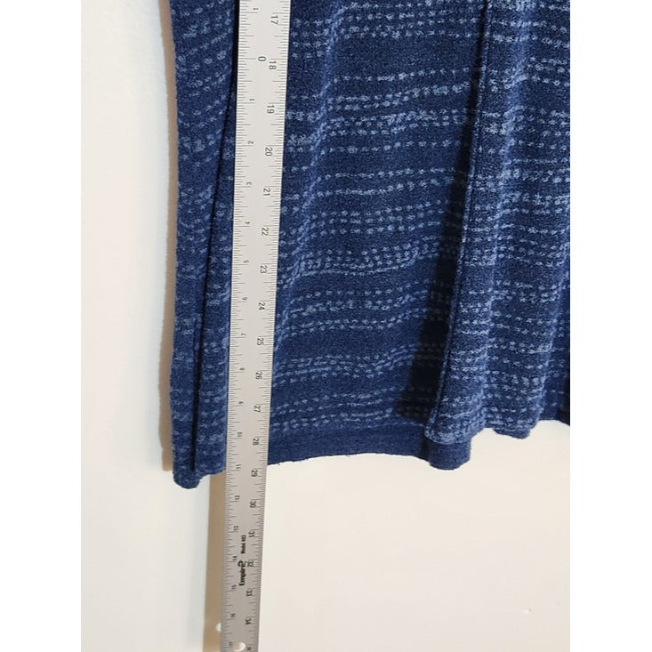 J. Jill Pure Jill Blue V-Neck Knit Pullover Size Small