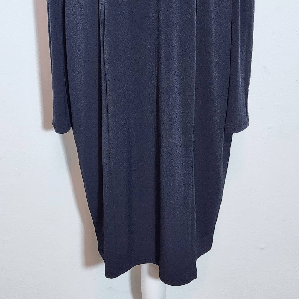 Venus Black Bodycon Dress with Floral Embroidered Shoulder Cutouts Size XL