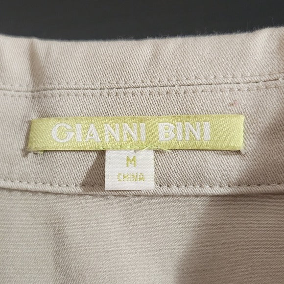Gianni Bini Khaki Trench Coat with 3/4 Sleeves Size Medium