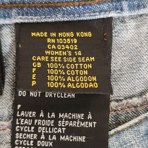 Harley-Davidson Women's Bootcut Jeans with Embroidered Eagles Size 14