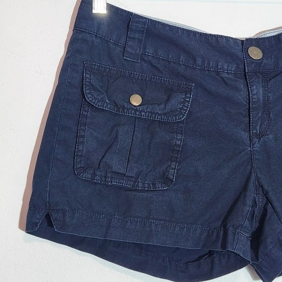Converse One Star Navy Low-Rise Shorts Size 4 Y2K Low-Rise Shorts