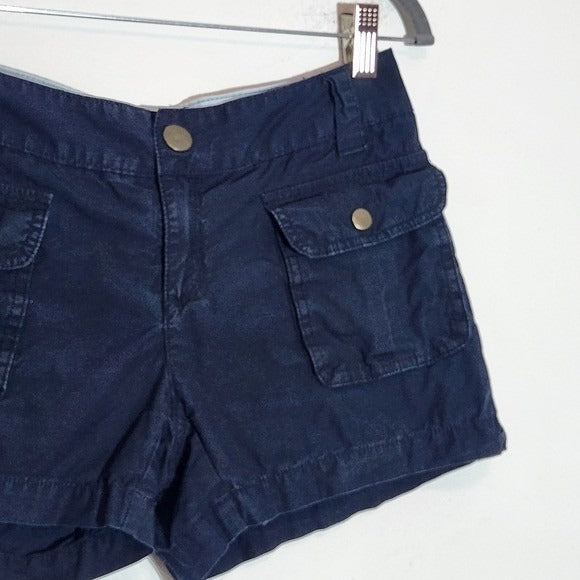 Converse One Star Navy Low-Rise Shorts Size 4 Y2K Low-Rise Shorts