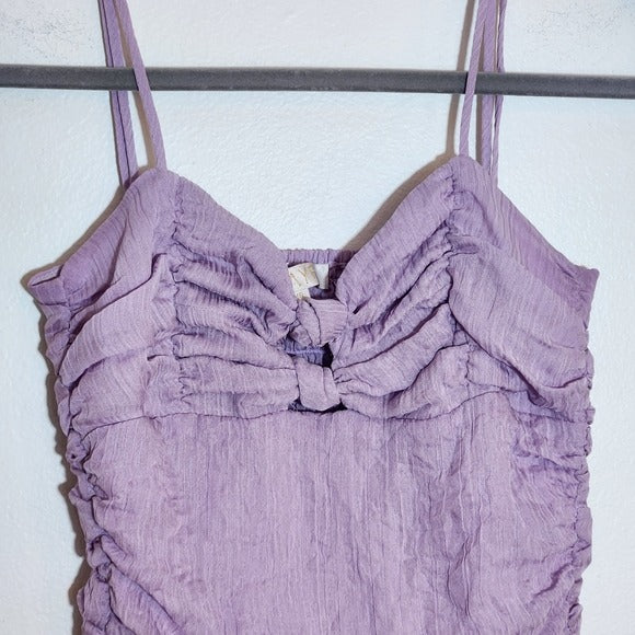 WAYF Lavender Purple Boho Crop Top Size XS