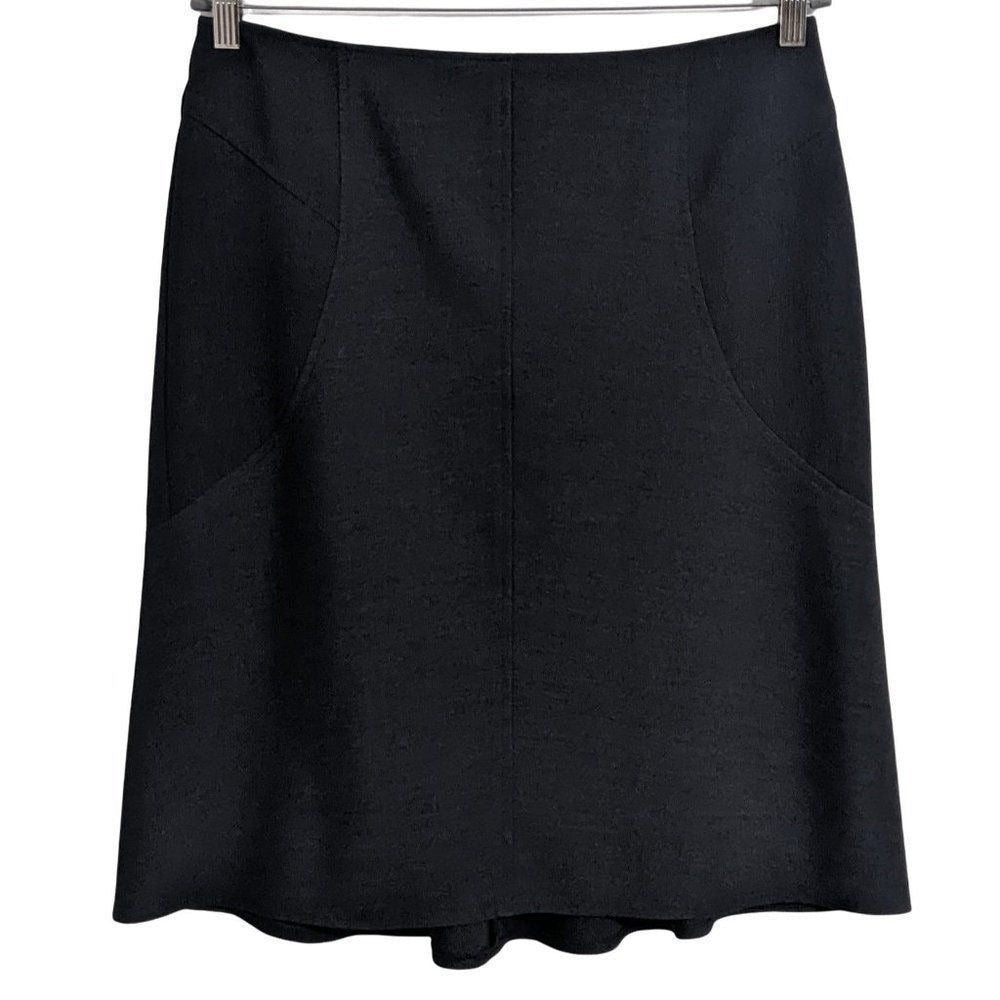 Adrienne Vittadini Charcoal Gray A-Line Skirt Size 10 Classic Gray Skirt