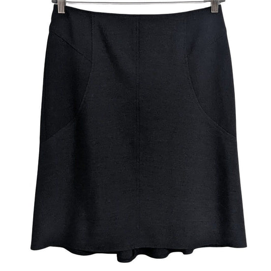 Adrienne Vittadini Charcoal Gray A-Line Skirt Size 10 Classic Gray Skirt