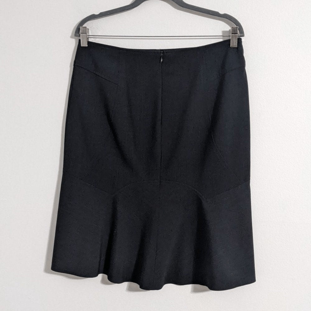 Adrienne Vittadini Charcoal Gray A-Line Skirt Size 10 Classic Gray Skirt