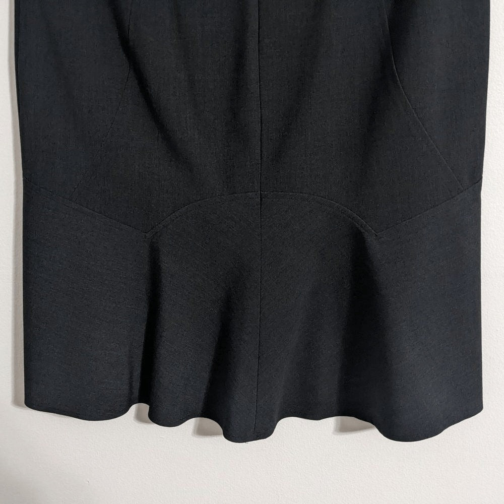 Adrienne Vittadini Charcoal Gray A-Line Skirt Size 10 Classic Gray Skirt