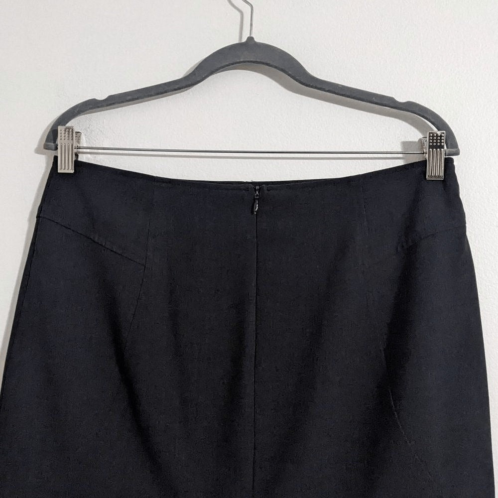 Adrienne Vittadini Charcoal Gray A-Line Skirt Size 10 Classic Gray Skirt