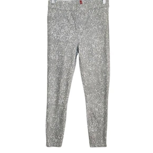 SPANX Gray and White Speckle Ankle Jean-ish Leggings Size Medium