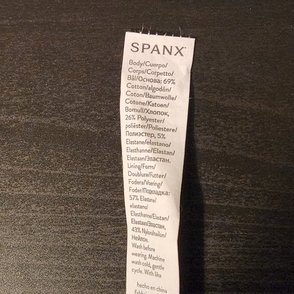 SPANX Gray and White Speckle Ankle Jean-ish Leggings Size Medium