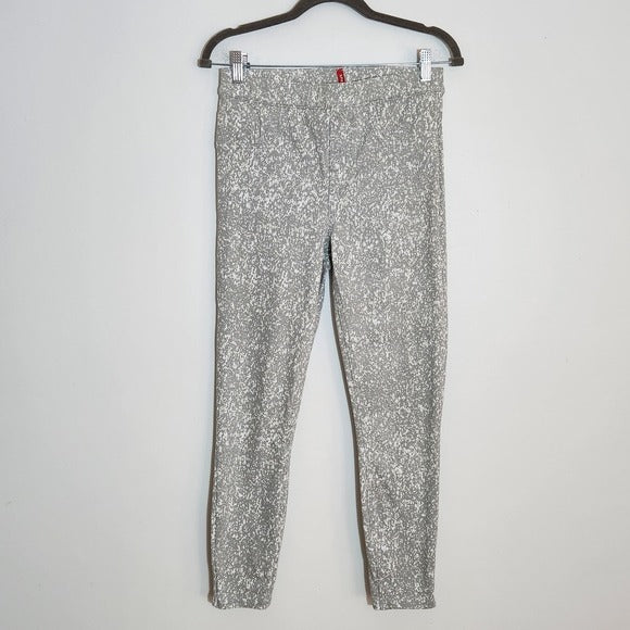 SPANX Gray and White Speckle Ankle Jean-ish Leggings Size Medium