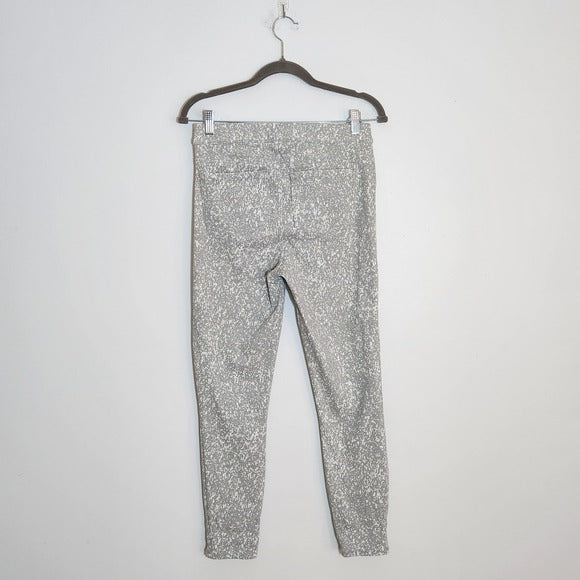 SPANX Gray and White Speckle Ankle Jean-ish Leggings Size Medium