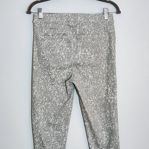 SPANX Gray and White Speckle Ankle Jean-ish Leggings Size Medium