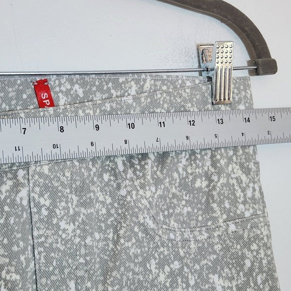SPANX Gray and White Speckle Ankle Jean-ish Leggings Size Medium
