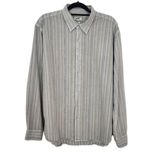 Horny Toad Long Sleeve Gray Button Down Shirt Size XL Horny Toad Gray Shirt