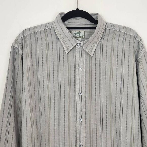 Horny Toad Long Sleeve Gray Button Down Shirt Size XL Horny Toad Gray Shirt