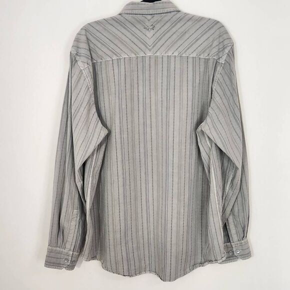 Horny Toad Long Sleeve Gray Button Down Shirt Size XL Horny Toad Gray Shirt