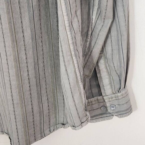 Horny Toad Long Sleeve Gray Button Down Shirt Size XL Horny Toad Gray Shirt