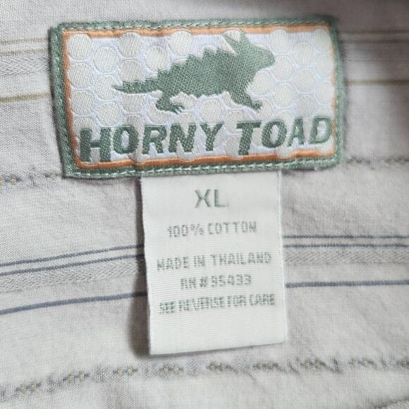 Horny Toad Long Sleeve Gray Button Down Shirt Size XL Horny Toad Gray Shirt