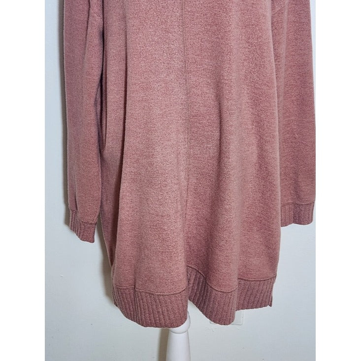 Lulus Autumn Daze Mauve Pink Cowl Neck Mini Sweater Dress Size Medium