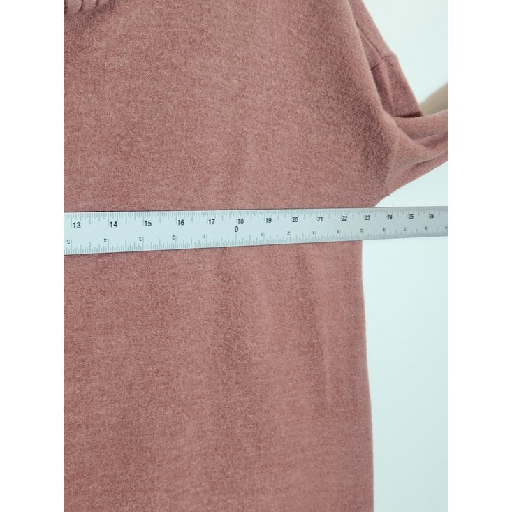 Lulus Autumn Daze Mauve Pink Cowl Neck Mini Sweater Dress Size Medium