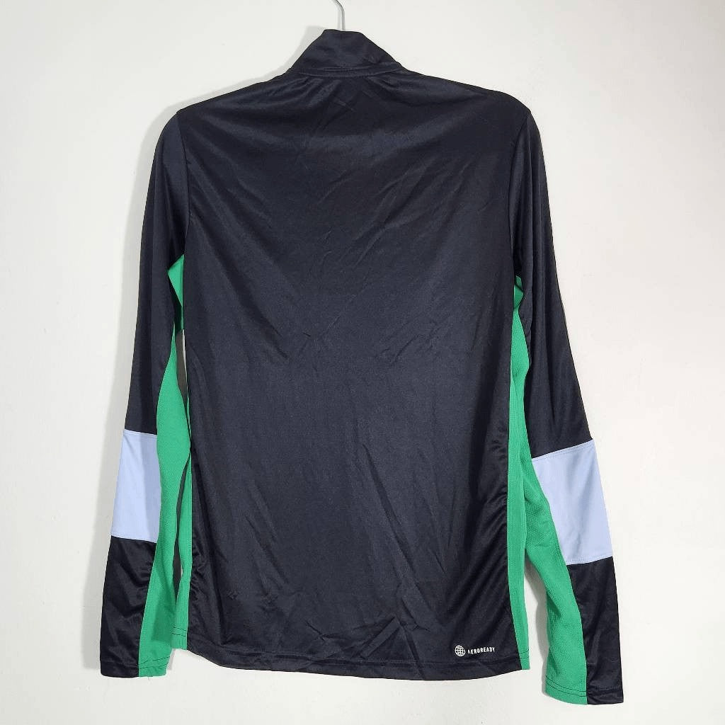 Adidas Men's Training Colorblock 1/4 Zip Long Sleeve Pullover Size Small