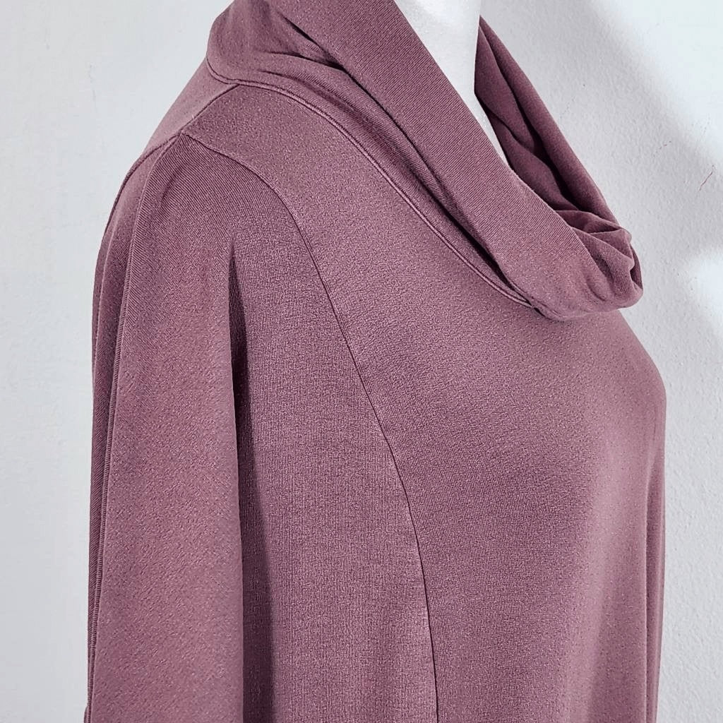 J. Jill Mauve Turtleneck Knit Dress Size Small J. Jill Wearever Plum Dress