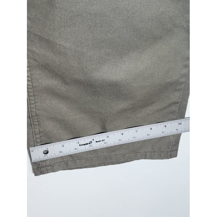 Lee Riders Olive Green Wide Leg Cargo Cropped Jeans Size 16