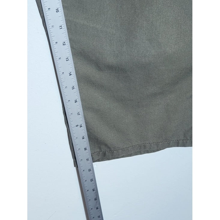 Lee Riders Olive Green Wide Leg Cargo Cropped Jeans Size 16