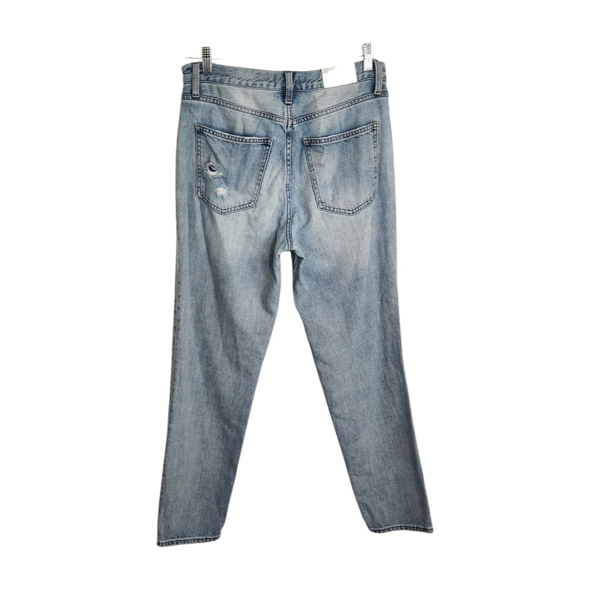 Pistola Light Wash Distressed Straight Leg Jeans Size 28