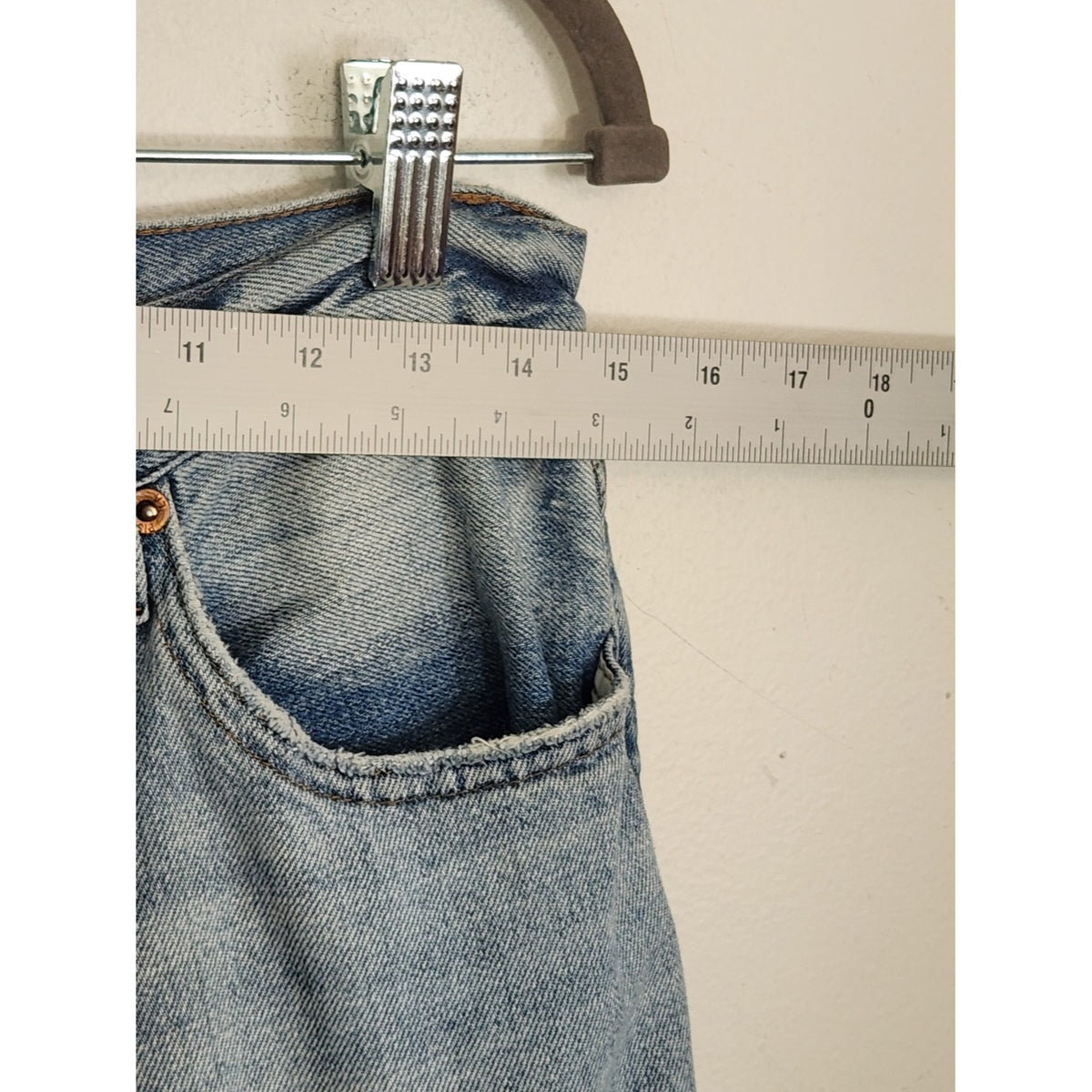 Pistola Light Wash Distressed Straight Leg Jeans Size 28