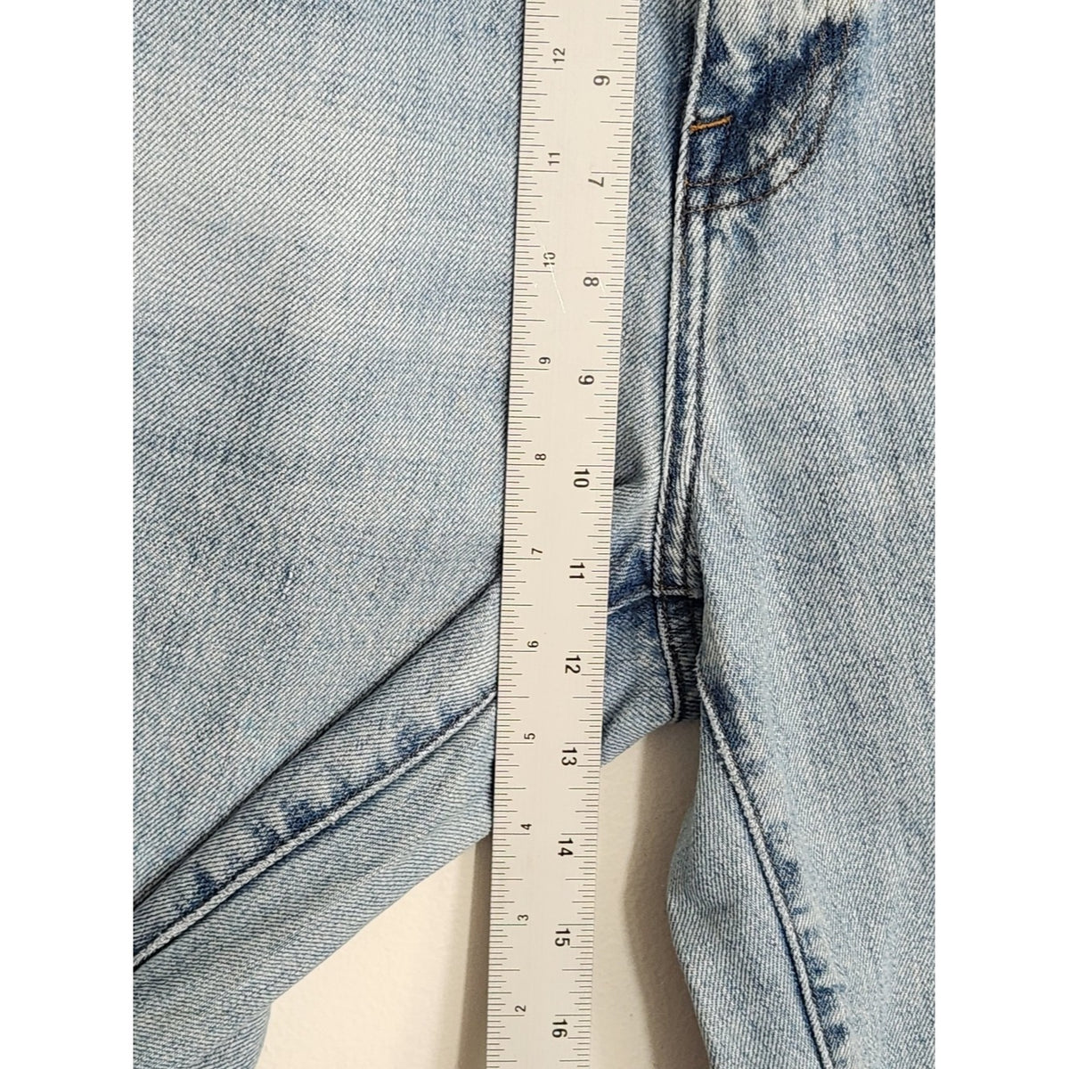 Pistola Light Wash Distressed Straight Leg Jeans Size 28