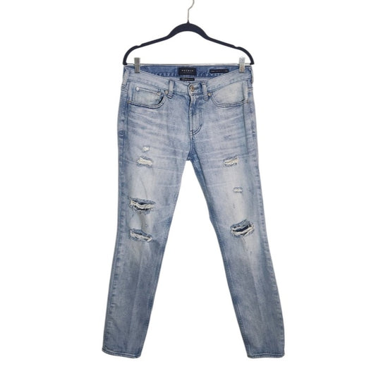PacSun Mens Light Wash Distressed Skinny Jeans Size 31x32