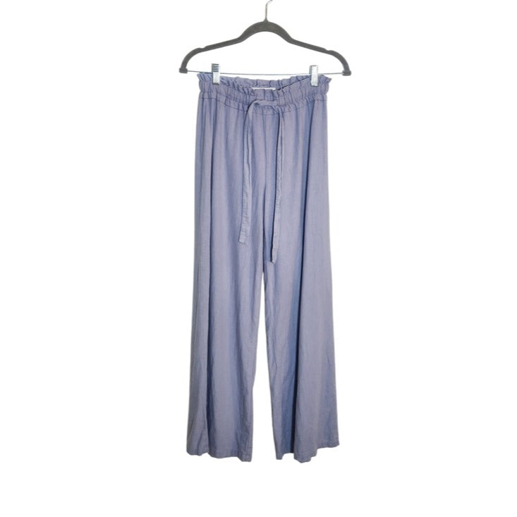 Vanilla Star Light Purple Linen Blend Wide Leg Pants Size Small