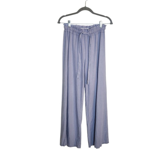 Vanilla Star Light Purple Linen Blend Wide Leg Pants Size Small