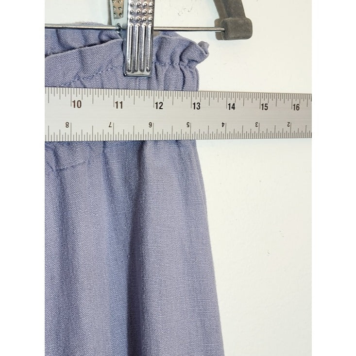Vanilla Star Light Purple Linen Blend Wide Leg Pants Size Small