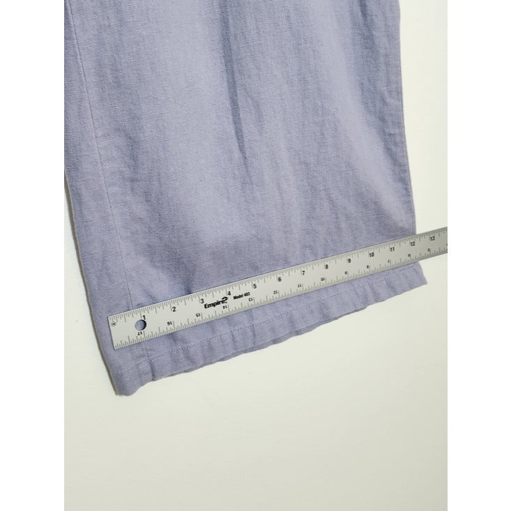 Vanilla Star Light Purple Linen Blend Wide Leg Pants Size Small