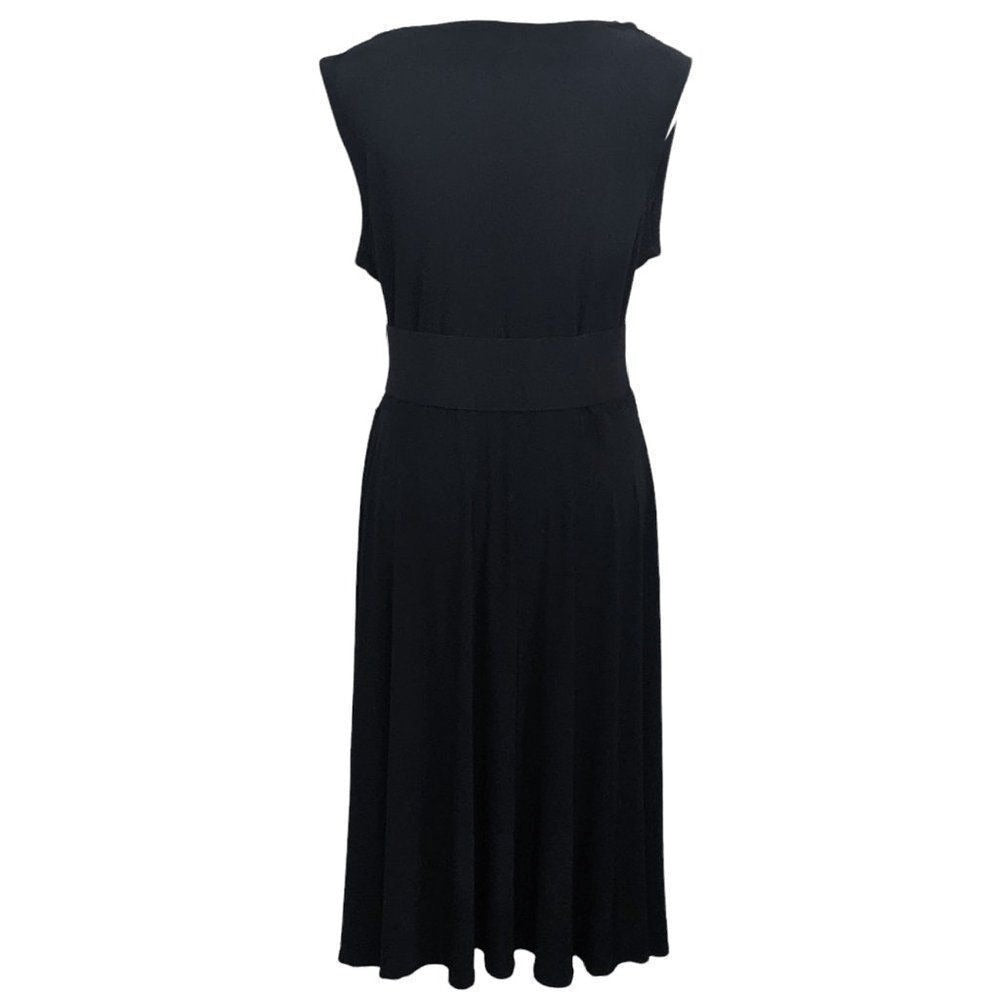 Maurices Black Belted Dress Size Medium Black Stretchy Dress with Belt