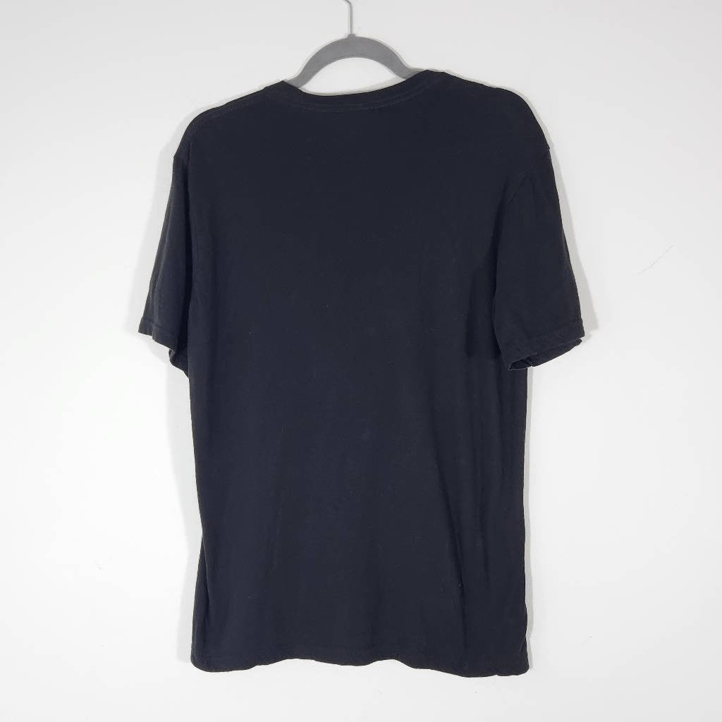 Aladdin Broadway Black Short Sleeve T-Shirt with Metallic Gold Size Small