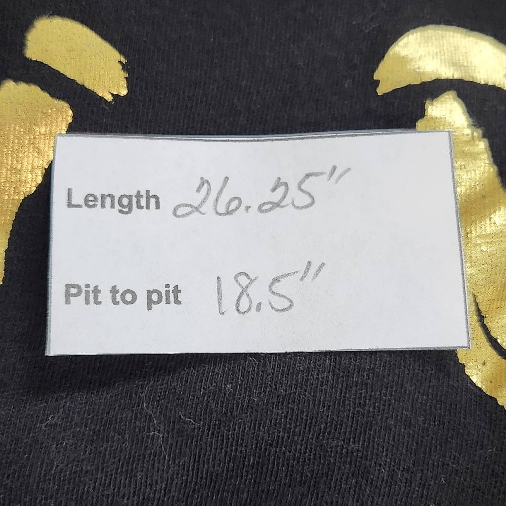 Aladdin Broadway Black Short Sleeve T-Shirt with Metallic Gold Size Small