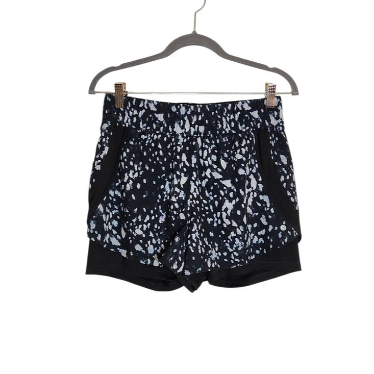 Layer 8 Black and White Graphic Print Athletic Shorts Size Medium