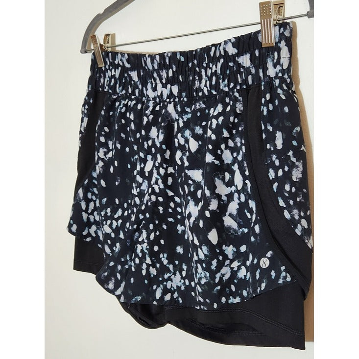 Layer 8 Black and White Graphic Print Athletic Shorts Size Medium