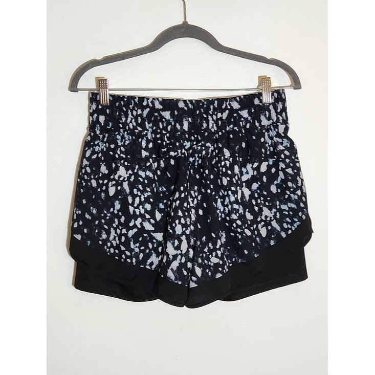Layer 8 Black and White Graphic Print Athletic Shorts Size Medium